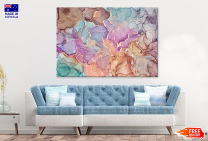 Colorful Marble Texture Abstract Design Print 100% Australian Made