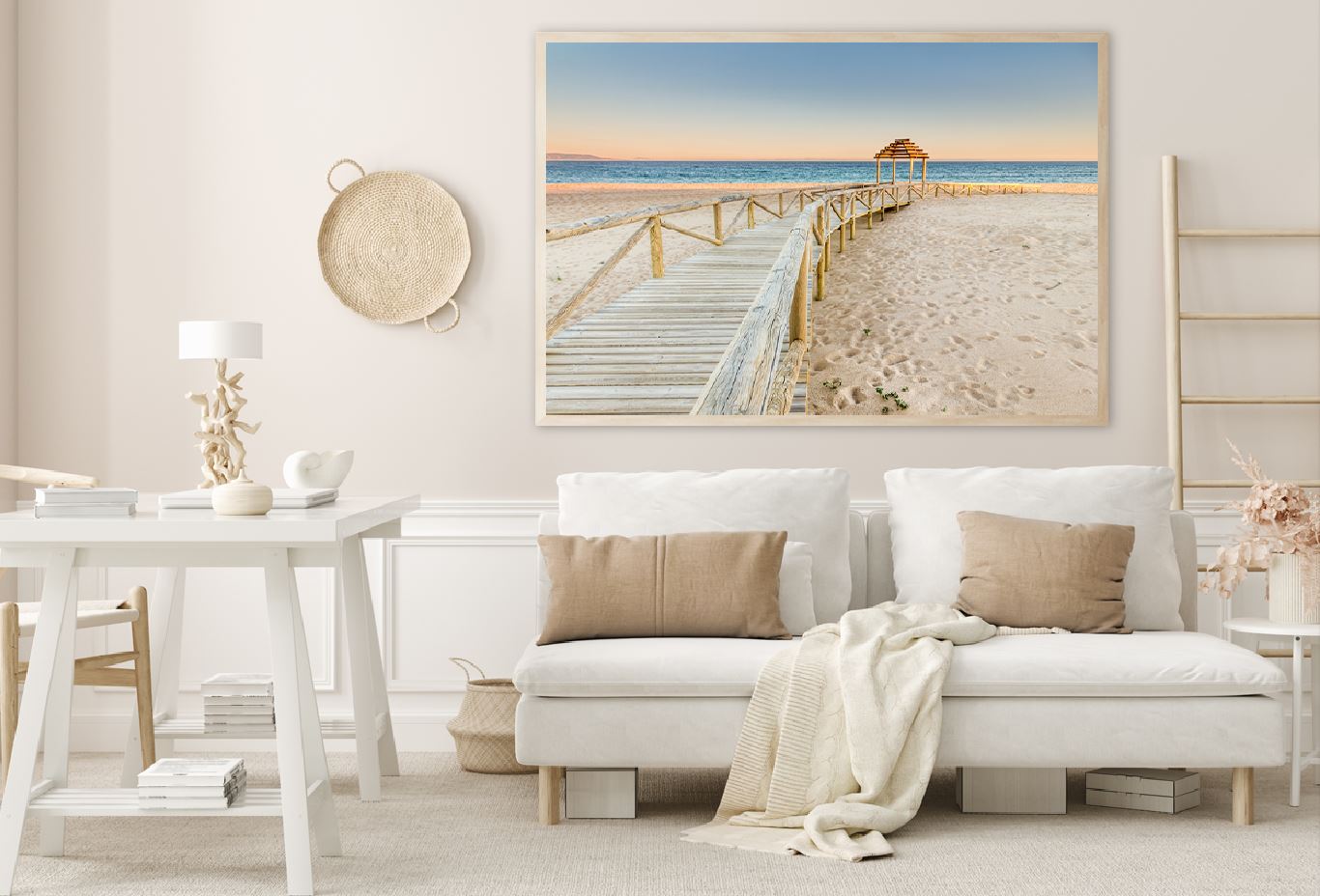 Trafalgar Coast Boardwalk to Sea Photograph Home Decor Premium Quality Poster Print Choose Your Sizes