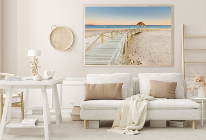 Trafalgar Coast Boardwalk to Sea Photograph Home Decor Premium Quality Poster Print Choose Your Sizes