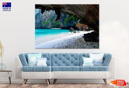 Phi Phi Le Sea View From Cave Photograph Print 100% Australian Made