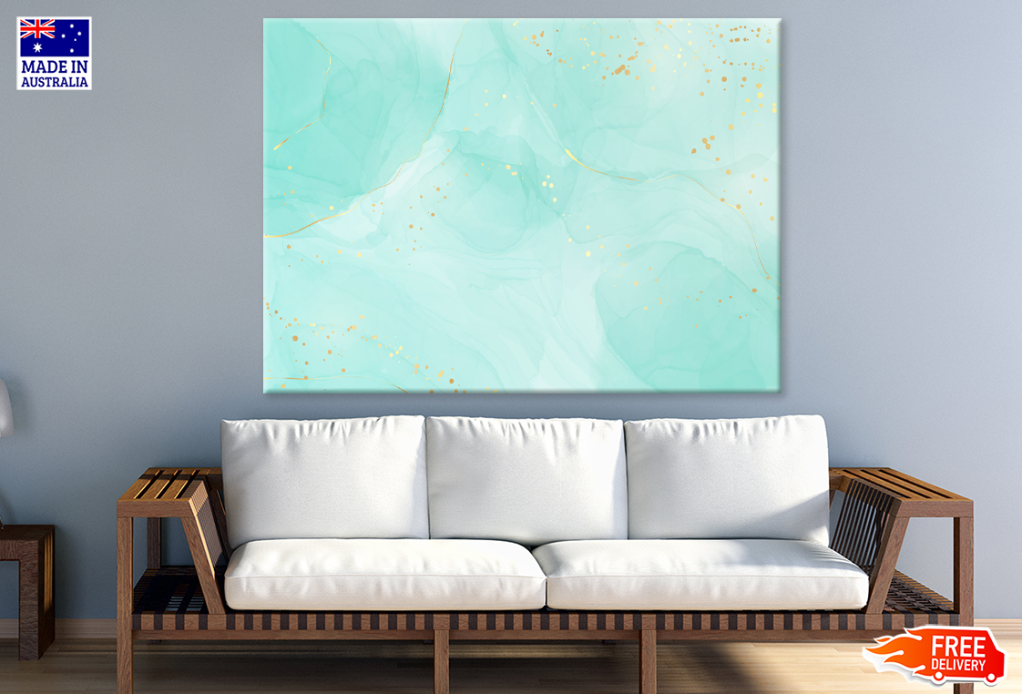 Blue & White Abstract Design Print 100% Australian Made