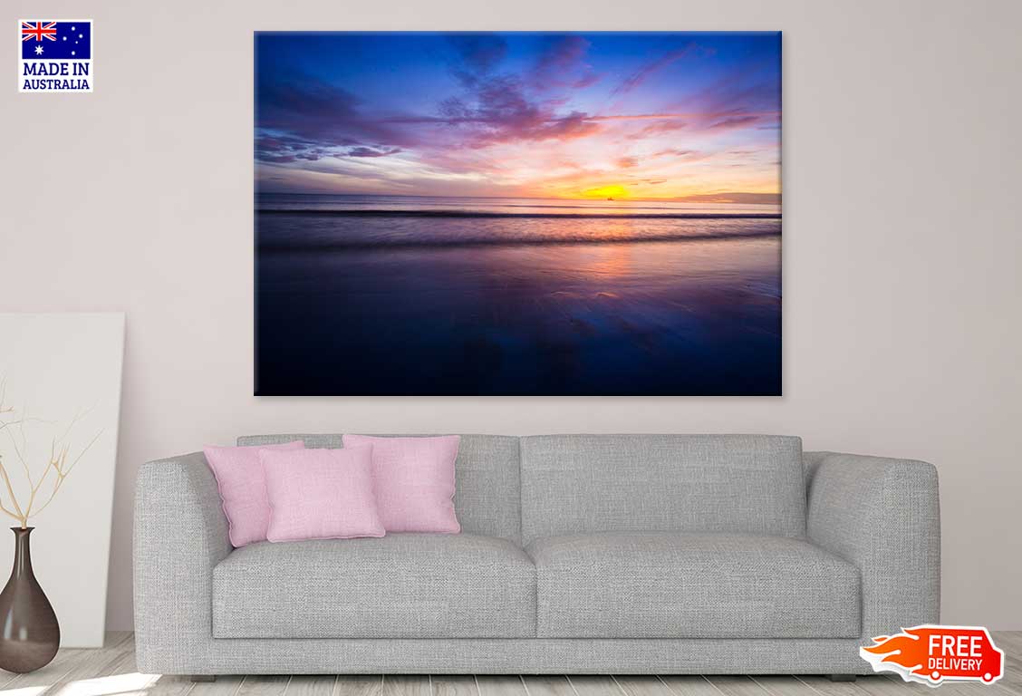 Sunset Over Sea Hua hin Photograph Thailand Print 100% Australian Made