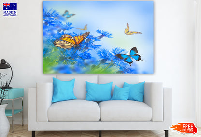 Flower & Butterflies Photograph Print 100% Australian Made