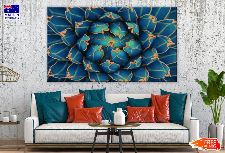 Closeup Agave Cactus Print 100% Australian Made