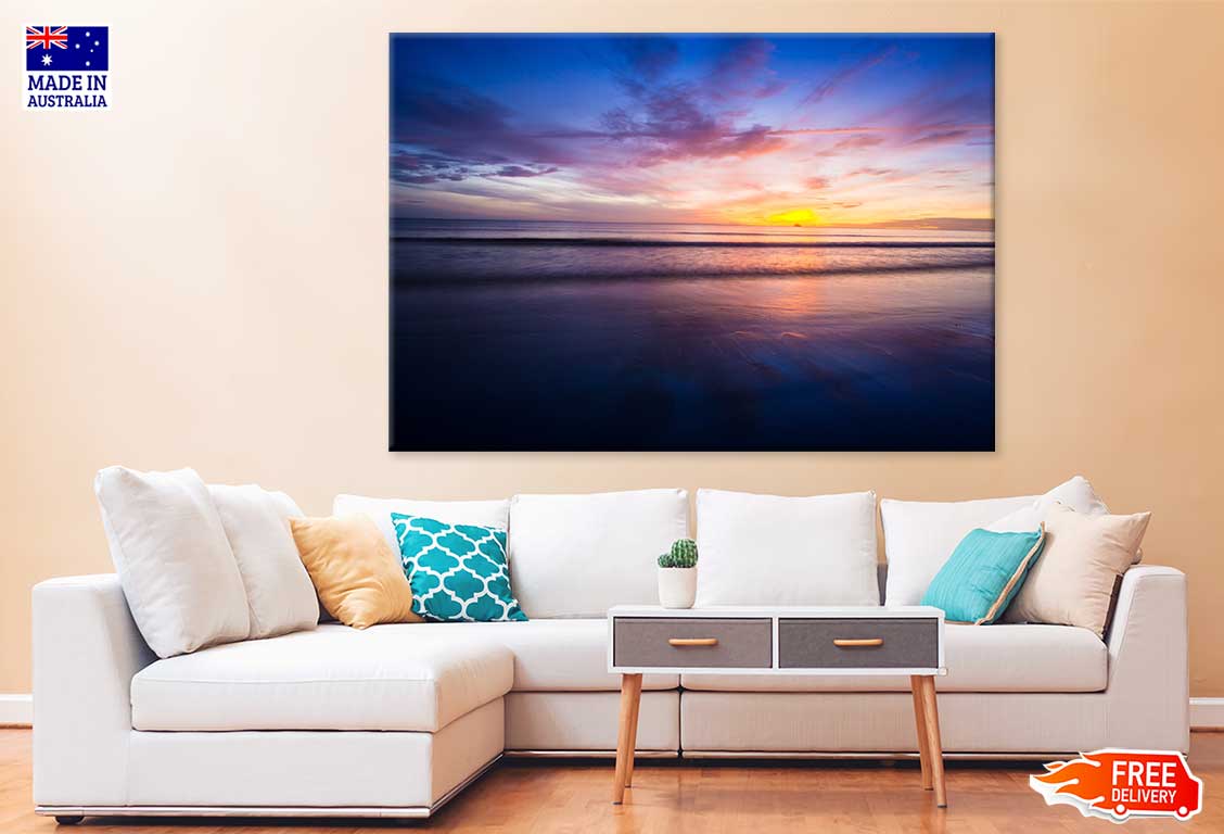 Sunset Over Sea Hua hin Photograph Thailand Print 100% Australian Made