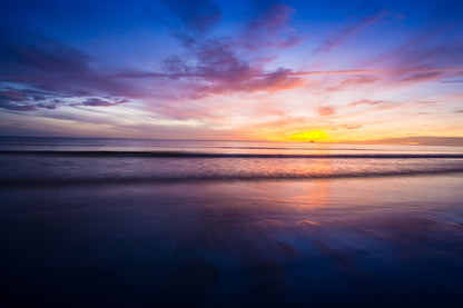 Sunset Over Sea Hua hin Photograph Thailand Print 100% Australian Made