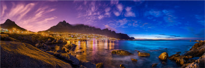 Panoramic Canvas Rocks near Sea View Photograph High Quality 100% Australian Made Wall Canvas Print Ready to Hang