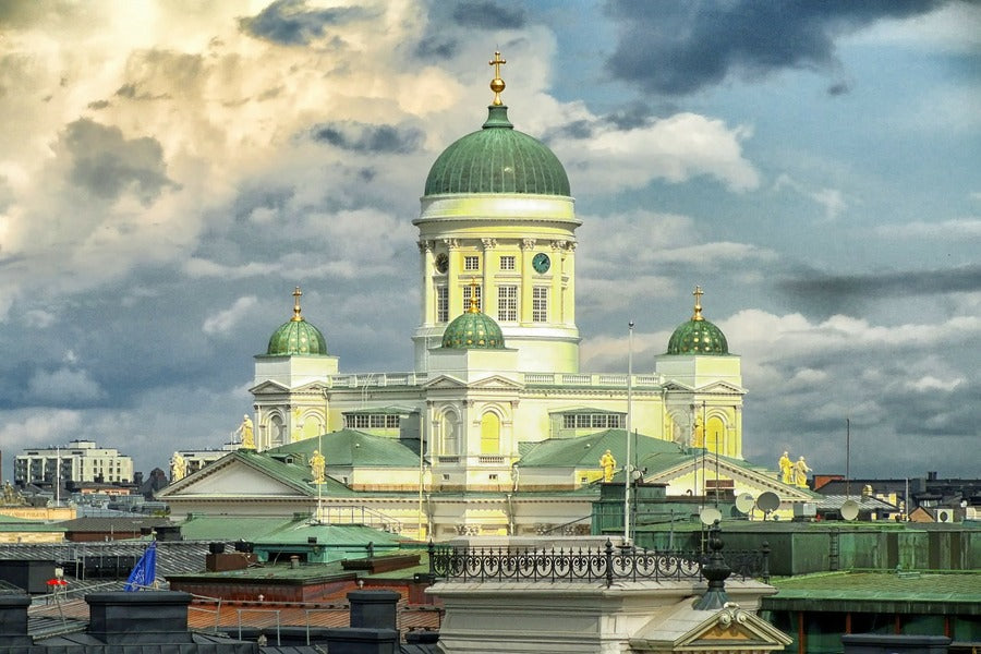 Helsinki Cathedral Dome in Finland Photograph Print 100% Australian Made