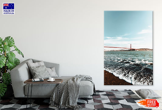 Golden Gate Bridge & Beach View Photograph Print 100% Australian Made