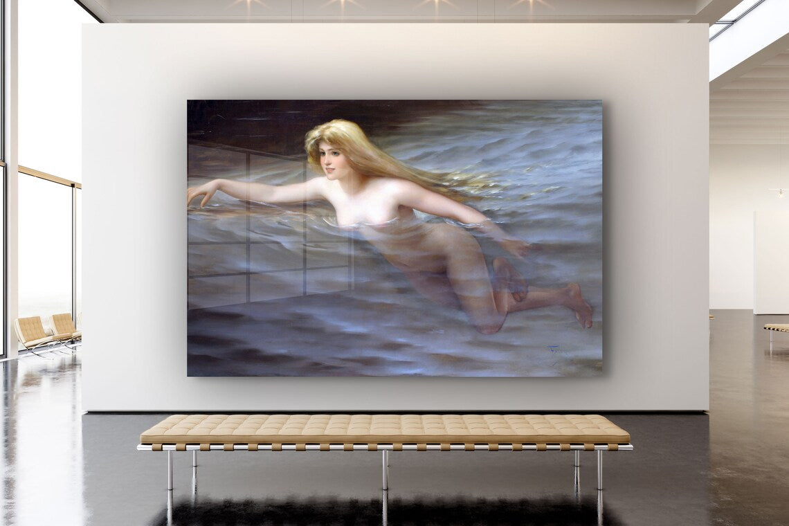 Nymphe by Luis Ricardo Print Tempered Glass Wall Art 100% Made in Australia Ready to Hang