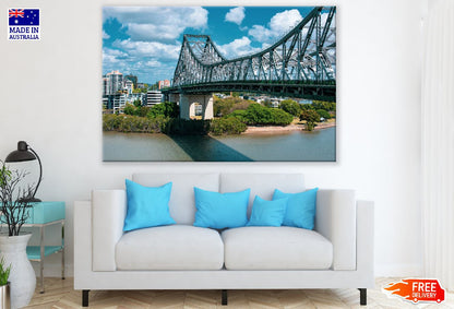 Brisbane Bridge & City in Australia Photograph Print 100% Australian Made