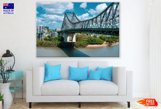 Brisbane Bridge & City in Australia Photograph Print 100% Australian Made