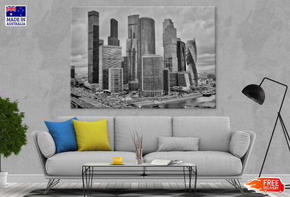 Moscow City B&W View Photograph Print 100% Australian Made