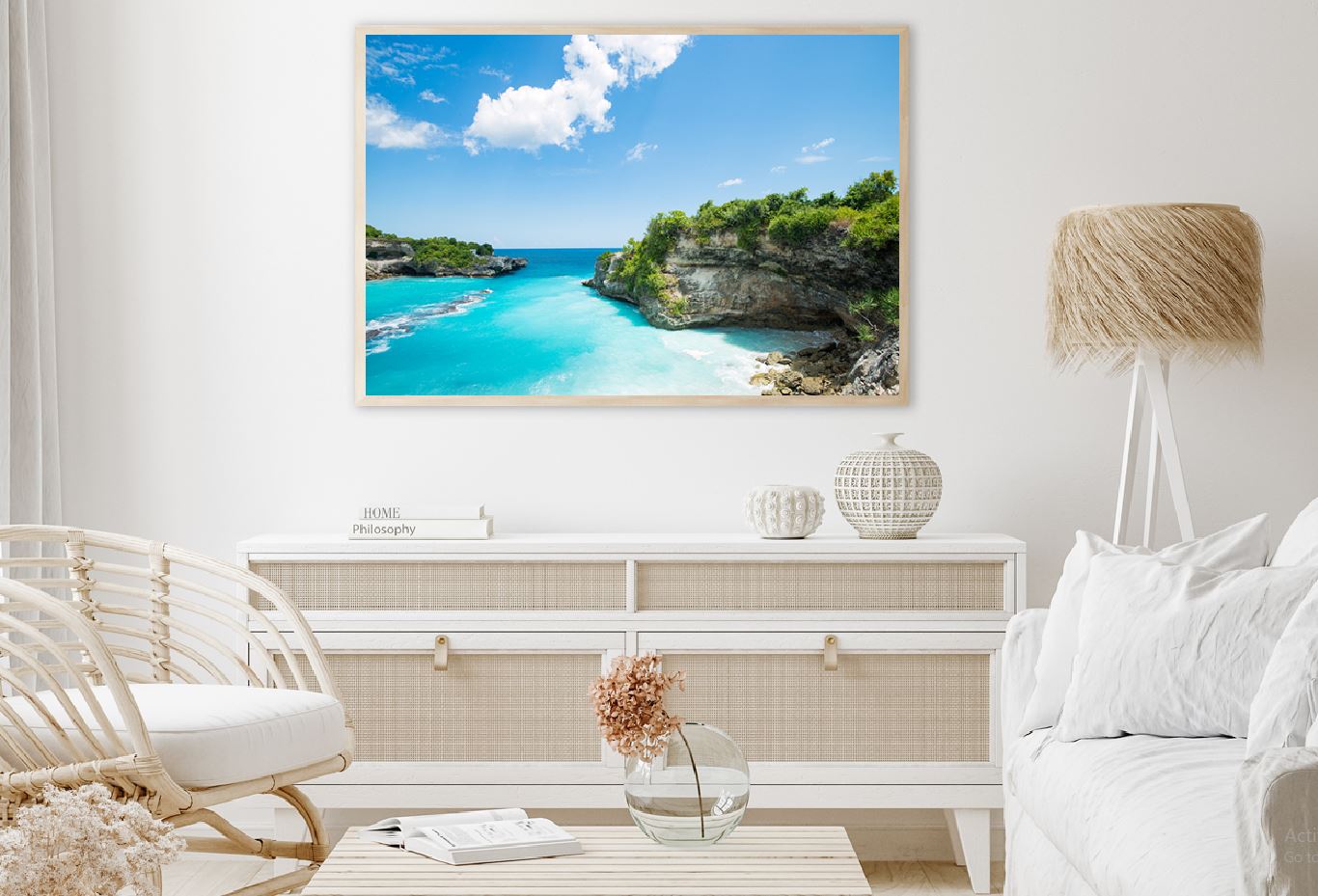 Rocky Blue Lagoon Nusa Beach View Photograph Home Decor Premium Quality Poster Print Choose Your Sizes
