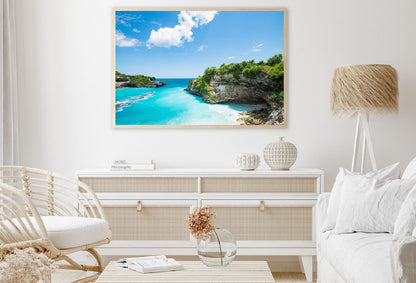 Rocky Blue Lagoon Nusa Beach View Photograph Home Decor Premium Quality Poster Print Choose Your Sizes