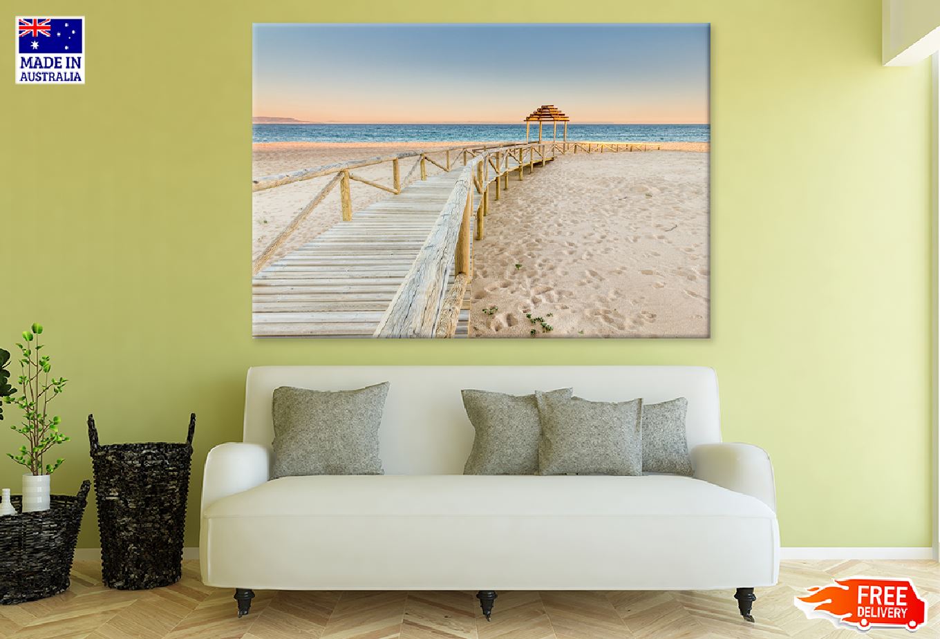 Trafalgar Coast Boardwalk to Sea Photograph Print 100% Australian Made