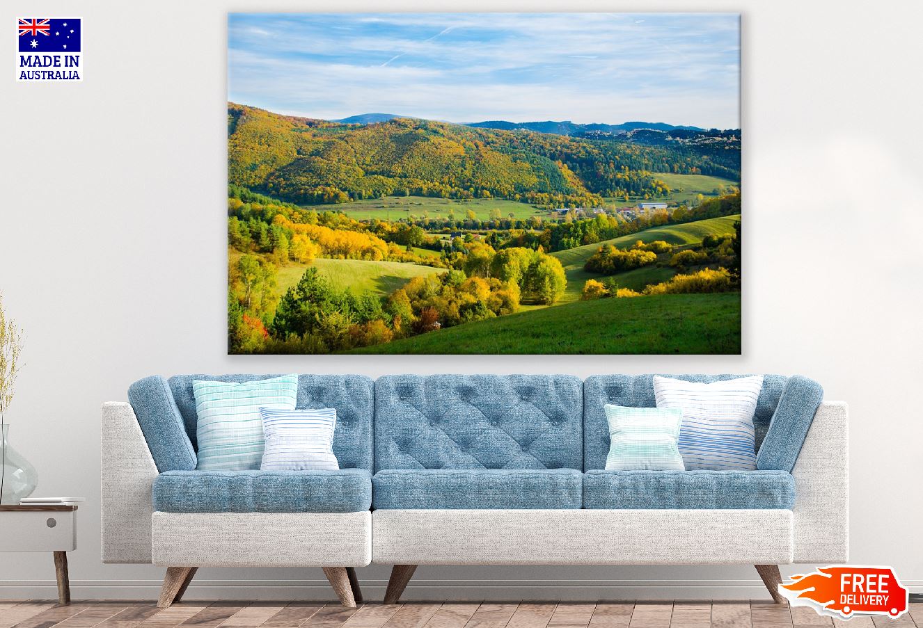 Autumn Forest Mountain view Photograph Print 100% Australian Made