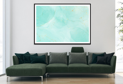 Blue & White Abstract Design Home Decor Premium Quality Poster Print Choose Your Sizes