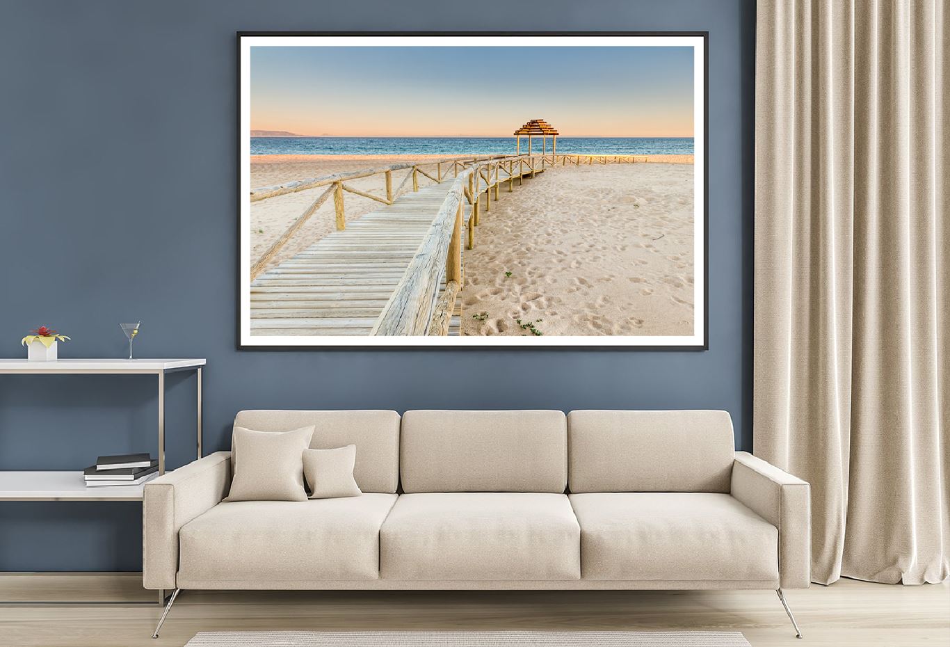 Trafalgar Coast Boardwalk to Sea Photograph Home Decor Premium Quality Poster Print Choose Your Sizes