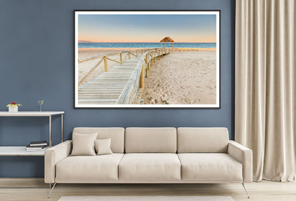 Trafalgar Coast Boardwalk to Sea Photograph Home Decor Premium Quality Poster Print Choose Your Sizes