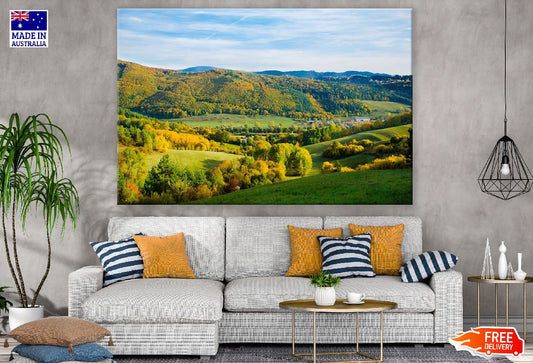 Autumn Forest Mountain view Photograph Print 100% Australian Made