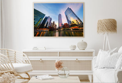 Chicago Building View From Below Photograph Home Decor Premium Quality Poster Print Choose Your Sizes