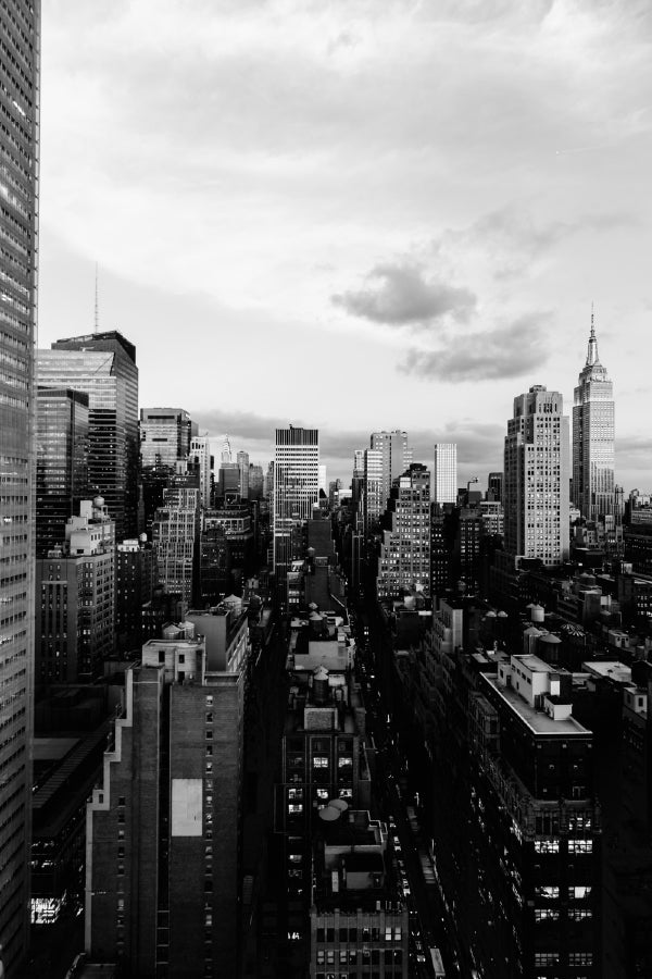 New York City Building B&W Photograph Print 100% Australian Made