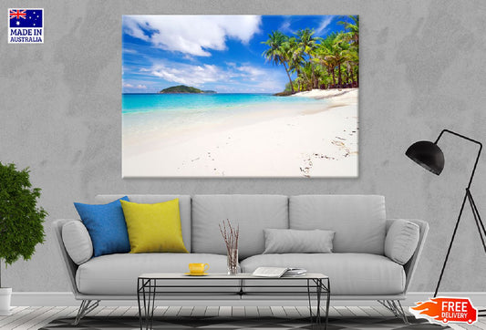 Sandy Beach Scenery View Photograph Thailand Print 100% Australian Made