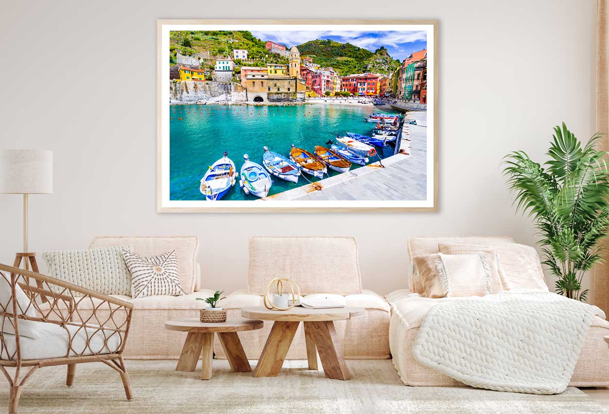 Terre Village Vernazza Liguria View Photograph Home Decor Premium Quality Poster Print Choose Your Sizes