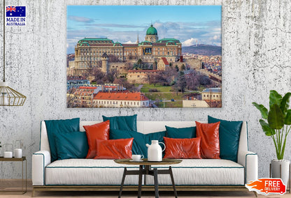 Buda Castle Aerial View Photograph Hungary Print 100% Australian Made