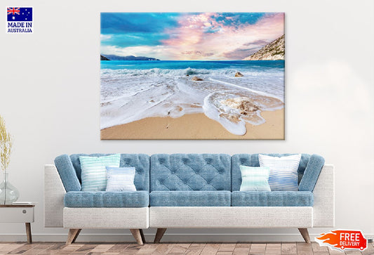 Myrtos Beach View Photograph in Kefalonia Print 100% Australian Made