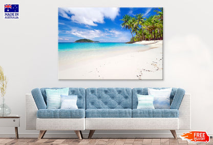 Sandy Beach Scenery View Photograph Thailand Print 100% Australian Made