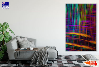 Digital Lines Abstract Design Print 100% Australian Made