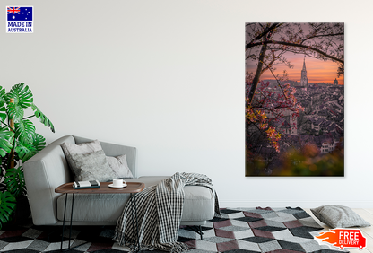 City & Building Sunset Sky View Photograph Print 100% Australian Made