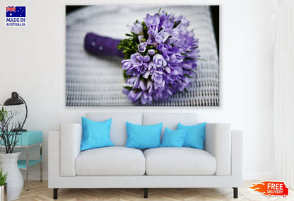 White Purple Flower Bouquet Photograph Print 100% Australian Made