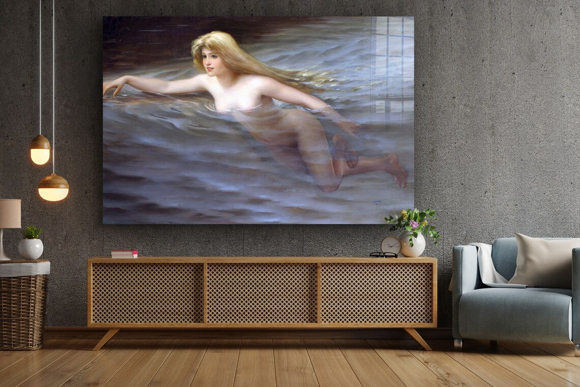 Nymphe by Luis Ricardo Print Tempered Glass Wall Art 100% Made in Australia Ready to Hang