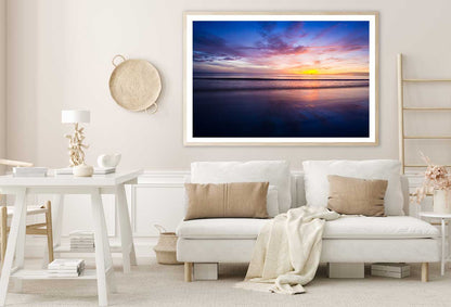 Sunset Over Sea Hua hin Photograph Thailand Home Decor Premium Quality Poster Print Choose Your Sizes