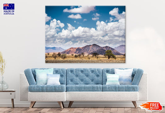 Namib Desert with Mountains View Photograph Print 100% Australian Made