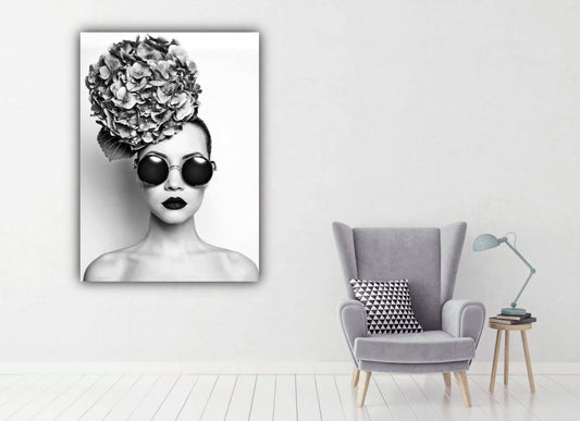 Beautiful Lady in Black & White Photograph Print 100% Australian Made