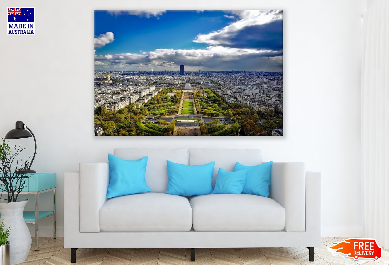 Champ de Mars From Eiffel Tower Photograph Print 100% Australian Made