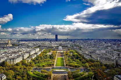 Champ de Mars From Eiffel Tower Photograph Print 100% Australian Made