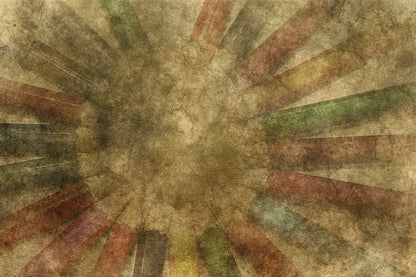 Color Pencils & Brown Color Abstract Design Print 100% Australian Made