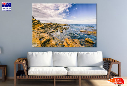 Rocks on Sea View Photograph Print 100% Australian Made