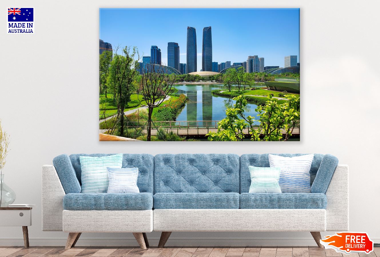 Chengdu City & Blue Sky, China Photograph Print 100% Australian Made