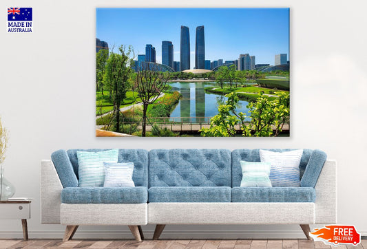 Chengdu City & Blue Sky, China Photograph Print 100% Australian Made