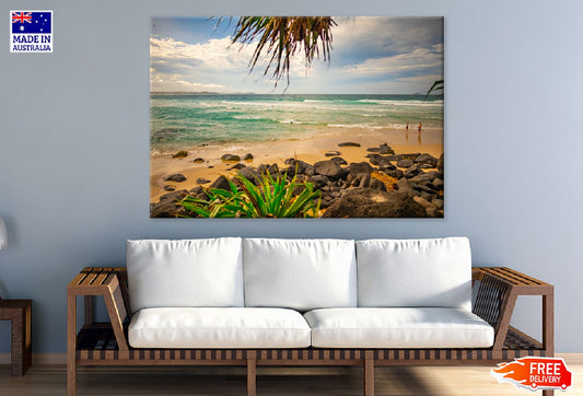 Stones Near Sea Sunset Photograph Print 100% Australian Made