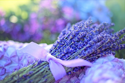 Blue Lavender Flower Bouquet Photograph Print 100% Australian Made