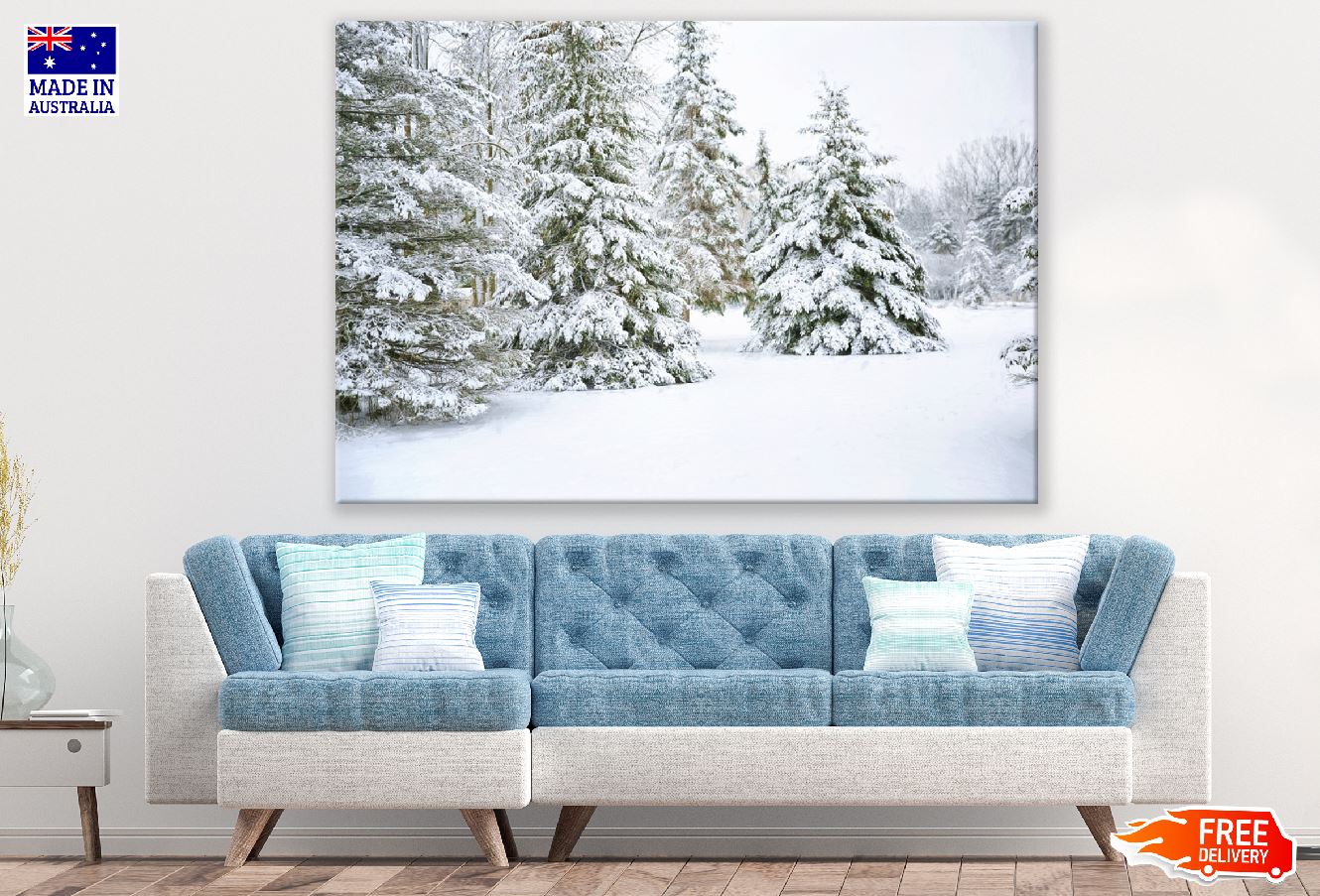 Snow Covered Trees Photograph Print 100% Australian Made