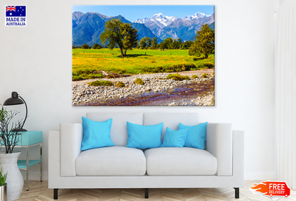 Trees & Mountain View Photograph Print 100% Australian Made