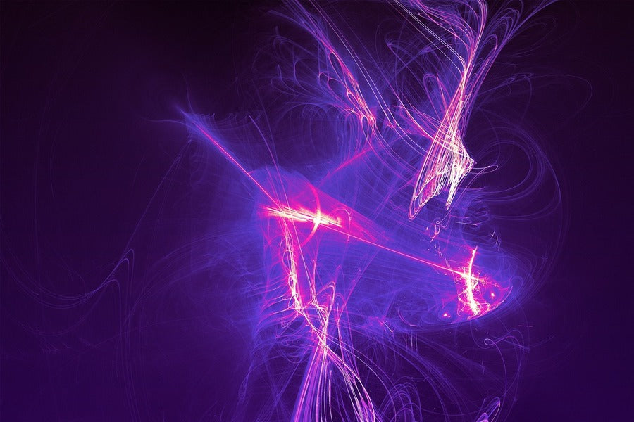 Pink & Blue Digital Abstract Design Print 100% Australian Made